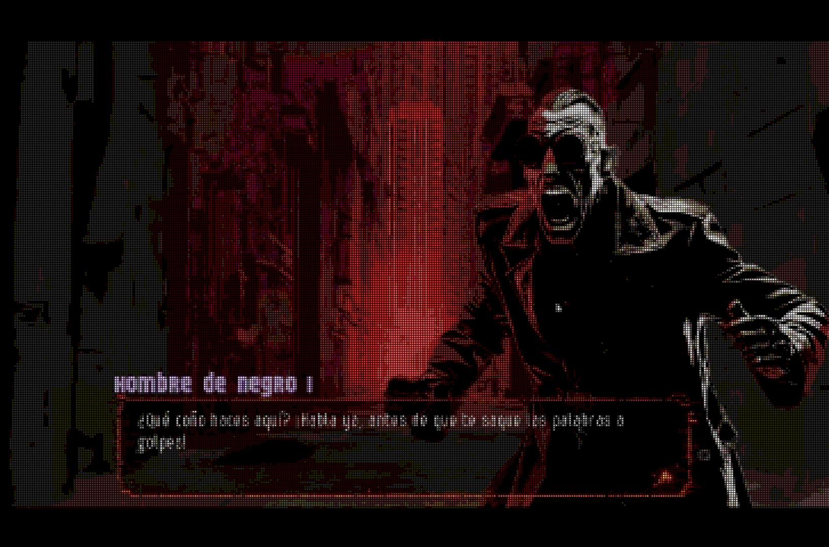 Escena de un minijuego dentro de The Wall, con diseño oscuro y simbólico, como parte de una novela visual de terror psicológico desarrollada en España.
